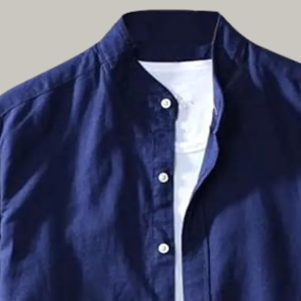 Rebelify_Men's_Cotton_Blend_Shirt_with_Full_Sleeves_Spread_Collar_Solid_Pattern_Botton_Down_Closure_Relaxed_Fit_and_Standard_Length_Blue