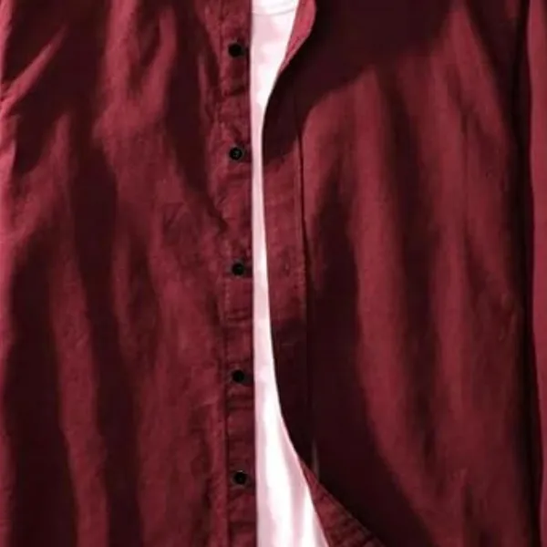 Rebelify_Men's_Cotton_Blend_Shirt_with_Full_Sleeves_Spread_Collar_Solid_Pattern_Botton_Down_Closure_Relaxed_Fit_and_Standard_Length_Maroon