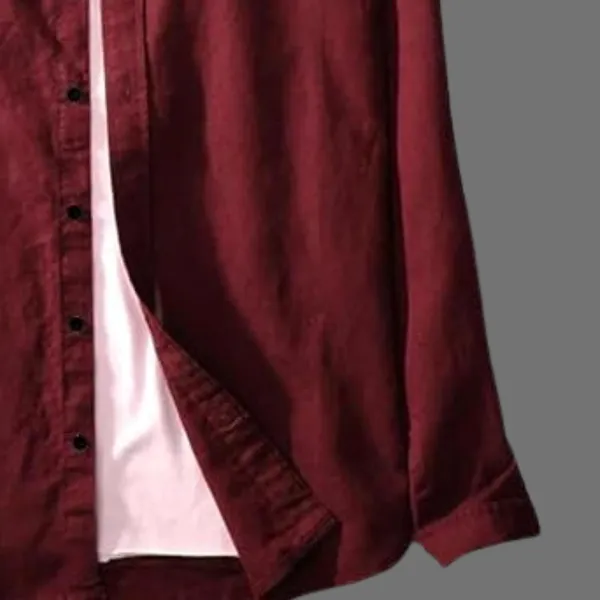 Rebelify_Men's_Cotton_Blend_Shirt_with_Full_Sleeves_Spread_Collar_Solid_Pattern_Botton_Down_Closure_Relaxed_Fit_and_Standard_Length_Maroon