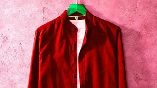 Rebelify_Mens_Red_Cotton_Blend_Solid_Regular_Relaxed_Fit_Long_Sleeve_Chinese_Collar_Button_Down_Formal_XL_Size_Shirt_(Formal_PC_Full_Sleeve_Red_(XL))