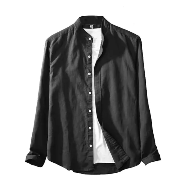 Rebelify_Mens_Cotton_Blend_Solid_Regular_Relaxed_Fit_Long_Sleeve_Chinese_Collar_Button_Down_Formal_S_to_XL_Size_Shirt_(Formal_PC_$Parent)