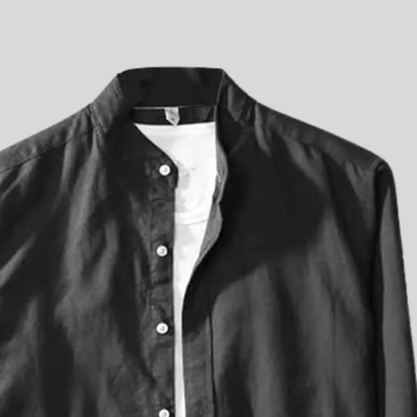 Rebelify_Mens_Cotton_Blend_Solid_Regular_Relaxed_Fit_Long_Sleeve_Chinese_Collar_Button_Down_Formal_S_to_XL_Size_Shirt_(Formal_PC_$Parent)