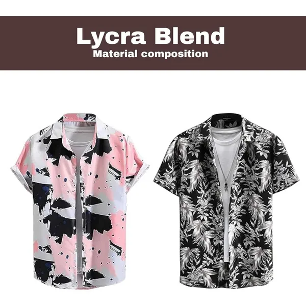 Rebelify_Half_Sleeve_Printed_Shirts_for_Men_Regular_Fit_Printed_Spread_Collar_Casual_Shirt_Lycra_Fabric_with_Combo_Shirt_(Pack_of_2)_Pink,_Black