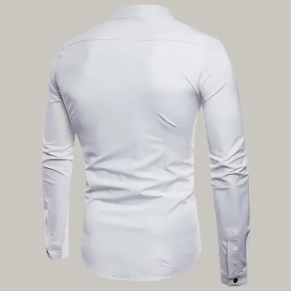 Rebelify_Men_Solid_Casual_Mandarin_Collar_Shirt_||_Combo_Shirt_(Pack_of_2)_White,_Black