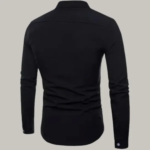 Rebelify_Men_Solid_Casual_Mandarin_Collar_Shirt_||_Combo_Shirt_(Pack_of_2)_White,_Black