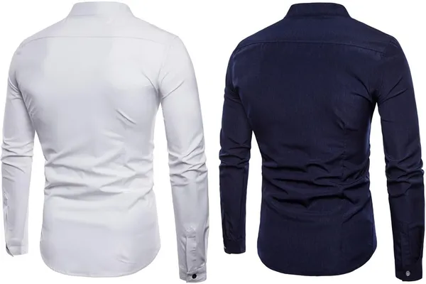 Rebelify_Men_Solid_Casual_Mandarin_Collar_Shirt_||_Combo_Shirt_(Pack_of_2)_White,_Blue