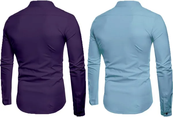 Rebelify_Men_Solid_Casual_Mandarin_Collar_Shirt_||_Combo_Shirt_(Pack_of_2)