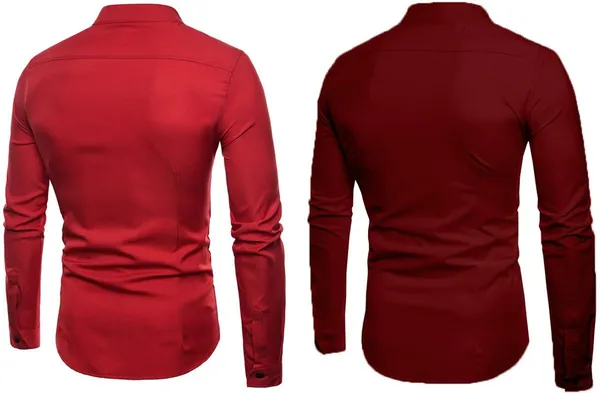 Rebelify_Men_Solid_Casual_Mandarin_Collar_Shirt_||_Combo_Shirt_(Pack_of_2)_Red,_Maroon