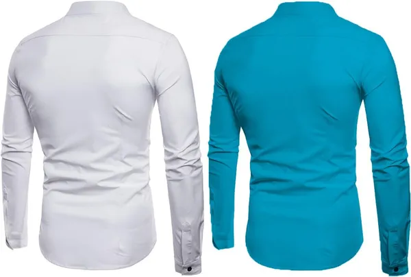 Rebelify_Men_Solid_Casual_Mandarin_Collar_Shirt_||_Combo_Shirt_(Pack_of_2)
