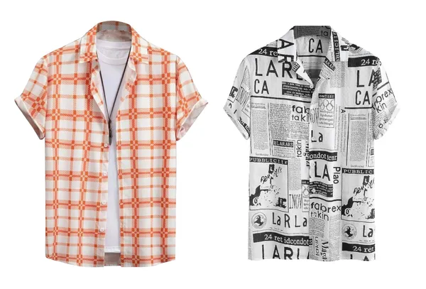 Rebelify_Men's_Lycra_Bland_Shirt_with_Half_Sleeves_Button_Down_Closure_Round_Collar_Neck_Printed_Pattern_Relaxed_Fit_and_Standard_Length_Orange,_White