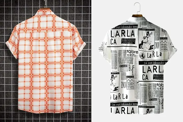 Rebelify_Men's_Lycra_Bland_Shirt_with_Half_Sleeves_Button_Down_Closure_Round_Collar_Neck_Printed_Pattern_Relaxed_Fit_and_Standard_Length_Orange,_White