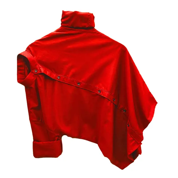 Rebelify_Men's_Chinese_Collar_Shirt_-_Modern_Stand-Up_Collar,_Slim_Fit,_Casual_&_Semi-Formal_Shirt_Red