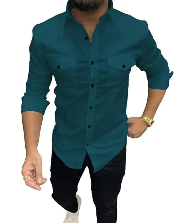 Rebelify_Double_Pocket_with_Flap_Men_Casual_Cotton_Shirt_||_Dual_Pocket_Shirt_Shirt