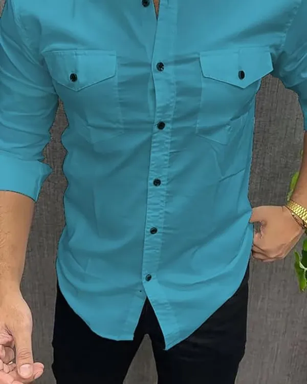 Rebelify_Double_Pocket_with_Flap_Men_Casual_Cotton_Shirt_||_Dual_Pocket_Shirt_Shirt