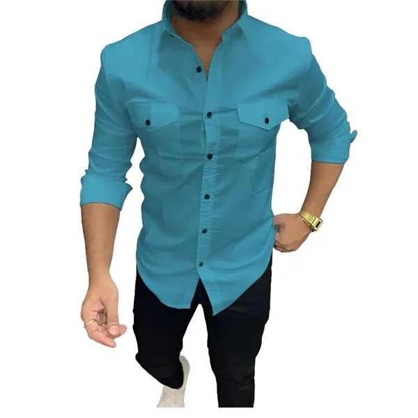 Rebelify_Double_Pocket_with_Flap_Men_Casual_Cotton_Shirt_||_Dual_Pocket_Shirt_Shirt