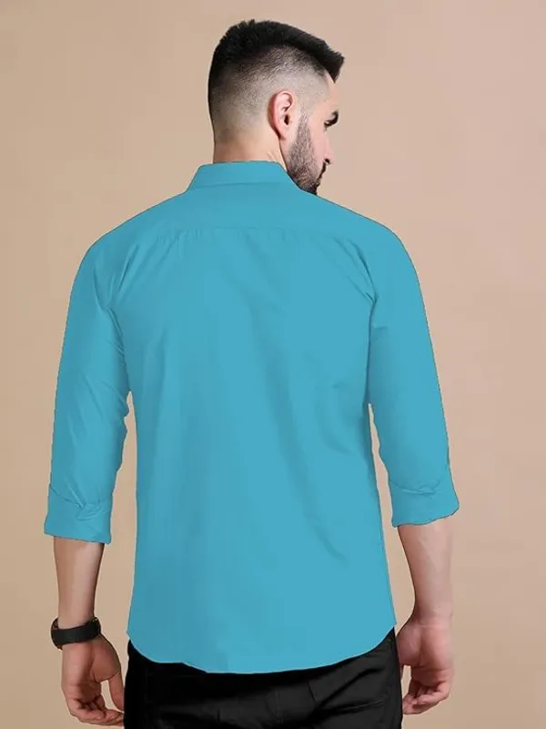 Rebelify_Men's_Double_Pocket_Shirt_�_Classic_Casual_Cotton_Blend_with_Adjustable_Cuffs
