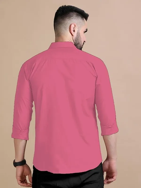 Rebelify_Men's_Cotton_Blend_Shirt_with_Pockets_Full_Sleeves_Collared_Neck_Solid_Pattern_Botton_Down_Closure_Relaxed_Fit_and_Standard_Length_Pink