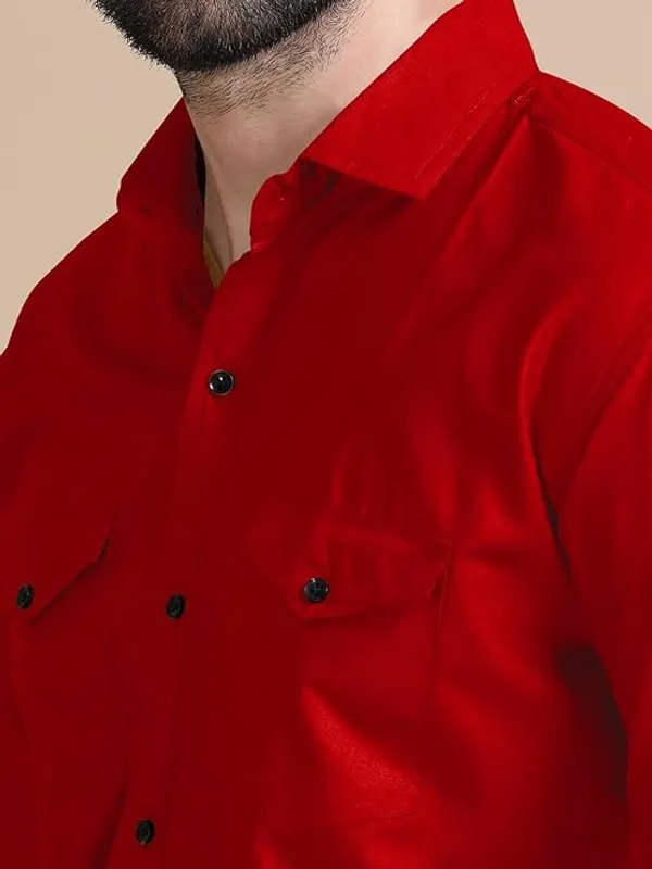 Rebelify_Men's_Cotton_Blend_Shirt_with_Pockets_Full_Sleeves_Collared_Neck_Solid_Pattern_Botton_Down_Closure_Relaxed_Fit_and_Standard_Length