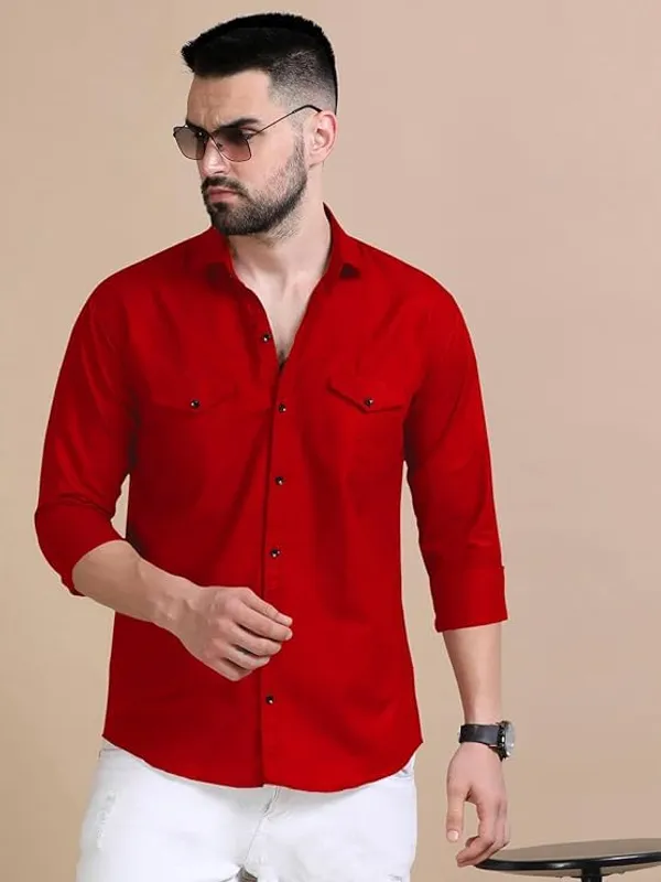 Rebelify_Men's_Cotton_Blend_Shirt_with_Pockets_Full_Sleeves_Collared_Neck_Solid_Pattern_Botton_Down_Closure_Relaxed_Fit_and_Standard_Length