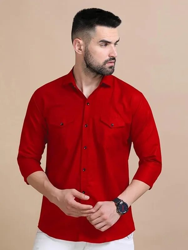 Rebelify_Men's_Cotton_Blend_Shirt_with_Pockets_Full_Sleeves_Collared_Neck_Solid_Pattern_Botton_Down_Closure_Relaxed_Fit_and_Standard_Length