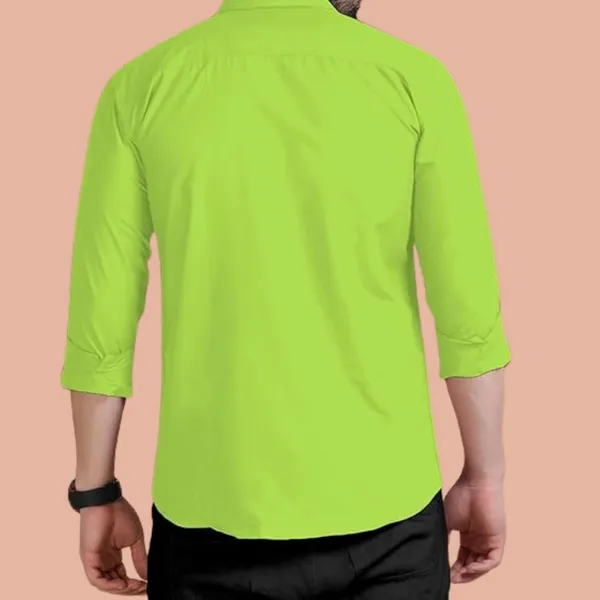 Rebelify_Double_Pocket_Men�s_Casual_Shirt_-_Regular_Fit,_Solid_Spread_Collar,_Versatile_Everyday_Wear,_Comfortable_and_Stylish_Design,_Ideal_for_All_Seasons_Pista