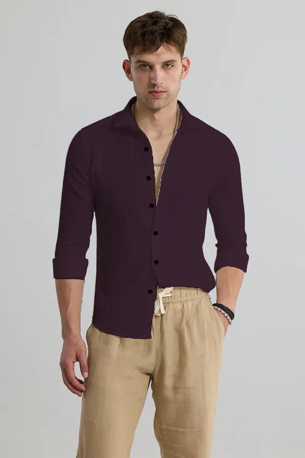 Rebelify_Men's_Cotton_Blend_Regular_Fit_Self_Design_Casual_Shirt_with_Spread_Collar,_Full_Sleeve_Purple