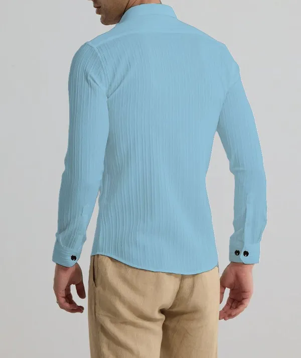 Rebelify_Men's_Cotton_Blend_Regular_Fit_Self_Design_Casual_Shirt_with_Spread_Collar,_Full_Sleeve_Light_Blue