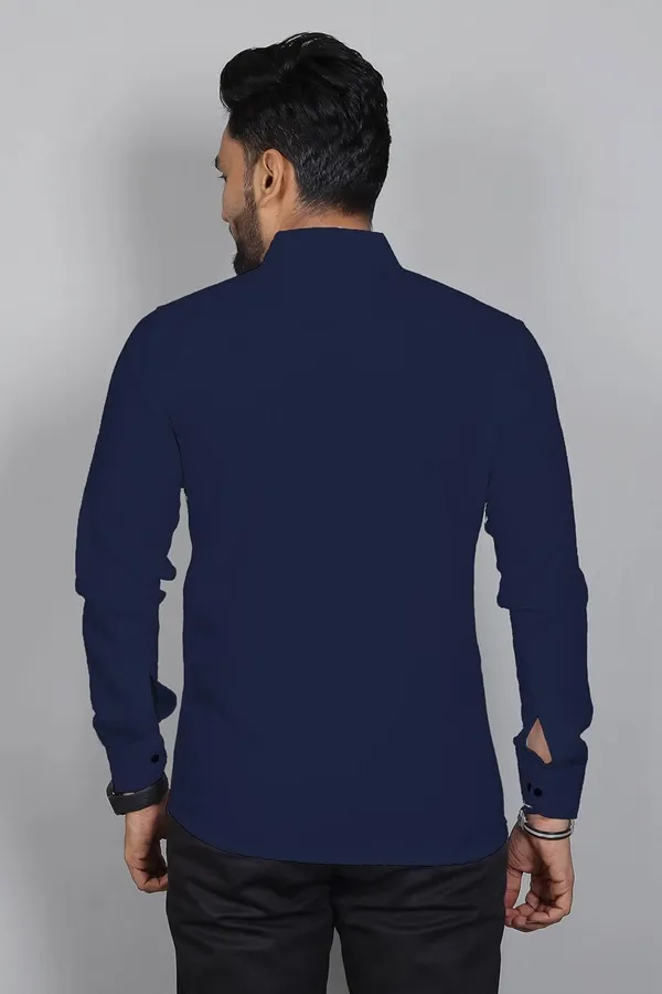 Rebelify_Men�s_Regular_Fit_Polyester_Self-Design_Casual_Shirt,_Spread_Collar,_Full_Sleeve_�_Stylish_Shirt_for_Men,_Casual_&_Office_Wear_Blue