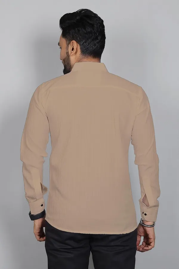 Rebelify_Men�s_Regular_Fit_Polyester_Self-Design_Casual_Shirt,_Spread_Collar,_Full_Sleeve_�_Stylish_Shirt_for_Men,_Casual_&_Office_Wear_Beige