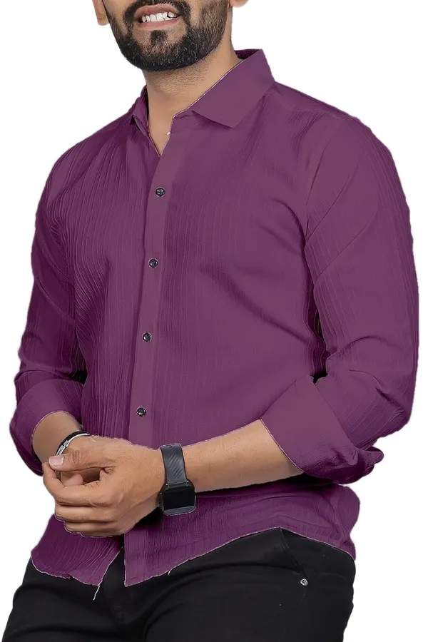 Rebelify_Men�s_Regular_Fit_Polyester_Self-Design_Casual_Shirt,_Spread_Collar,_Full_Sleeve_�_Stylish_Shirt_for_Men,_Casual_&_Office_Wear_Purple