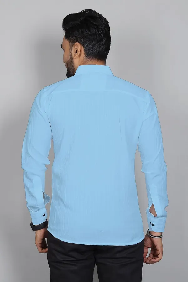 Rebelify_Men�s_Regular_Fit_Polyester_Self-Design_Casual_Shirt,_Spread_Collar,_Full_Sleeve_�_Stylish_Shirt_for_Men,_Casual_&_Office_Wear_Light_Blue