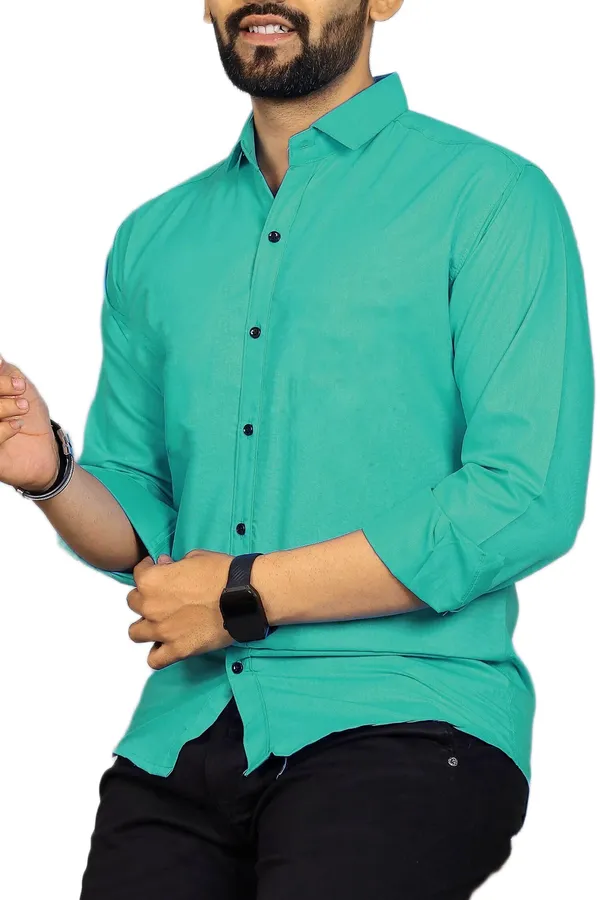 Rebelify_Men�s_Cotton_Blend_Regular_Fit_Solid_Casual_Shirt,_Spread_Collar_Full_Sleeve_Shirt_for_Men_Stylish_Office_Multicolour