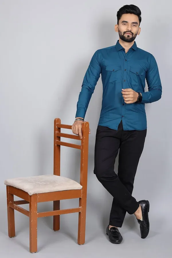 Rebelify_Men�s_Cotton_Blend_Solid_Spread_Collar_Regular_Fit_Full_Sleeve_Casual_Shirt_for_Everyday_Wear,_Office,_Travel_and_Outings