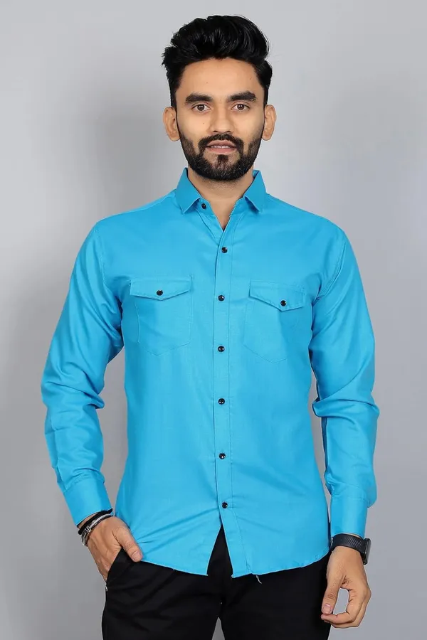 Rebelify_Men�s_Cotton_Blend_Solid_Spread_Collar_Regular_Fit_Full_Sleeve_Casual_Shirt_for_Everyday_Wear,_Office,_Travel_and_Outings