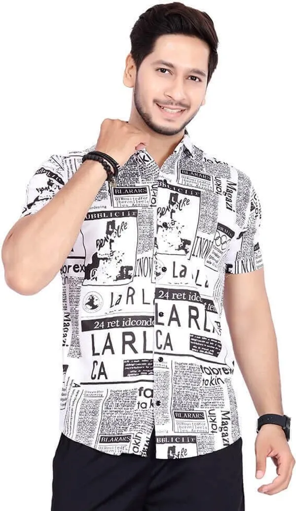 Rebelify_Men's_Lycra_Blend_Regular_Fit_Printed_with_Spread_Collar_Half_Sleeve_Casual_Shirt,_Soft_Stretchable_and_Comfortable_Shirt_for_Men