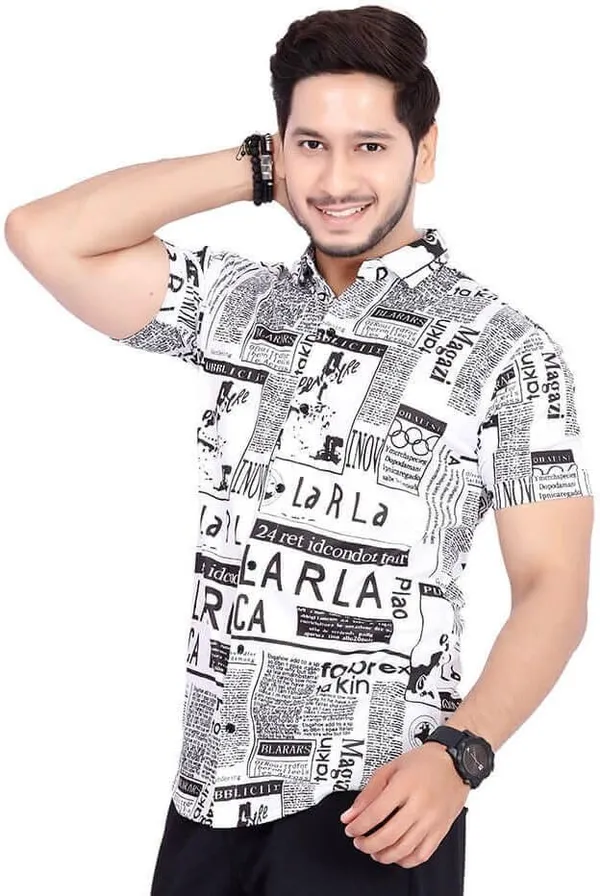 Rebelify_Men's_Lycra_Blend_Regular_Fit_Printed_with_Spread_Collar_Half_Sleeve_Casual_Shirt,_Soft_Stretchable_and_Comfortable_Shirt_for_Men