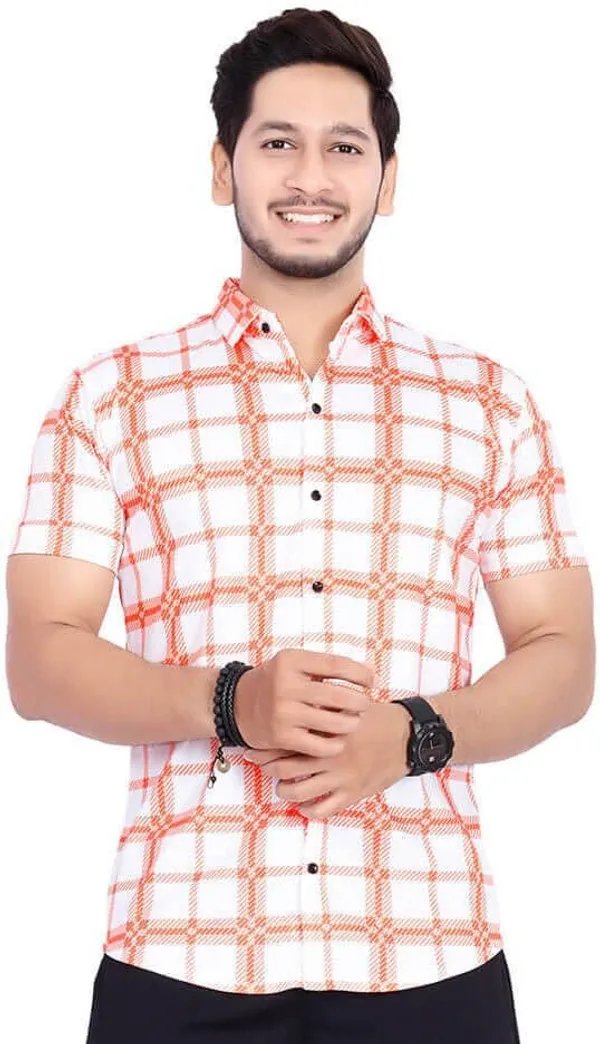 Rebelify_Men's_Lycra_Blend_Regular_Fit_Printed_with_Spread_Collar_Half_Sleeve_Casual_Shirt,_Soft_Stretchable_and_Comfortable_Shirt_for_Men