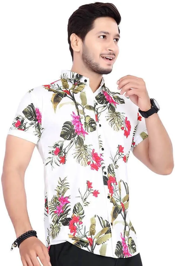 Rebelify_Men's_Lycra_Blend_Regular_Fit_Printed_with_Spread_Collar_Half_Sleeve_Casual_Shirt,_Soft_Stretchable_and_Comfortable_Shirt_for_Men