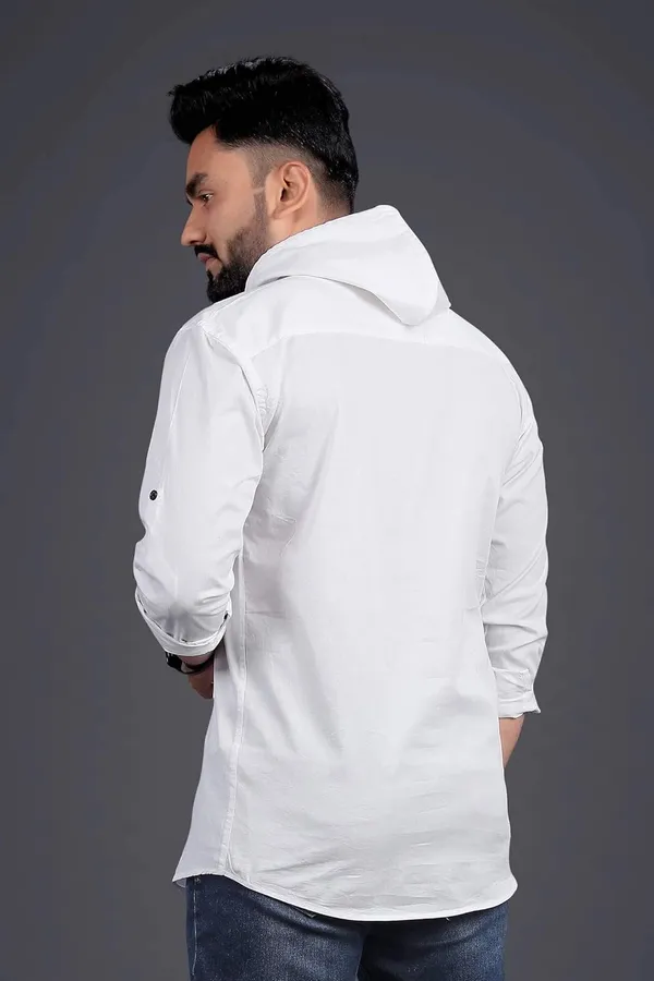 Rebelify_Men�s_Cotton_Blend_Regular_Fit_Mandarin_Collar_Casual_Kurta_Shirt_with_Hooded_Design,_Full_Sleeves_White