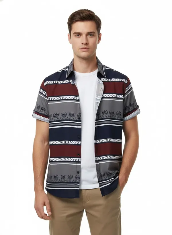 Rebelify_Men�s_Lycra_Blend_Printed_Half_Sleeve_Regular_Fit_Shirt,_Casual_Wear_Shirt_with_Stylish_Spread_Collar
