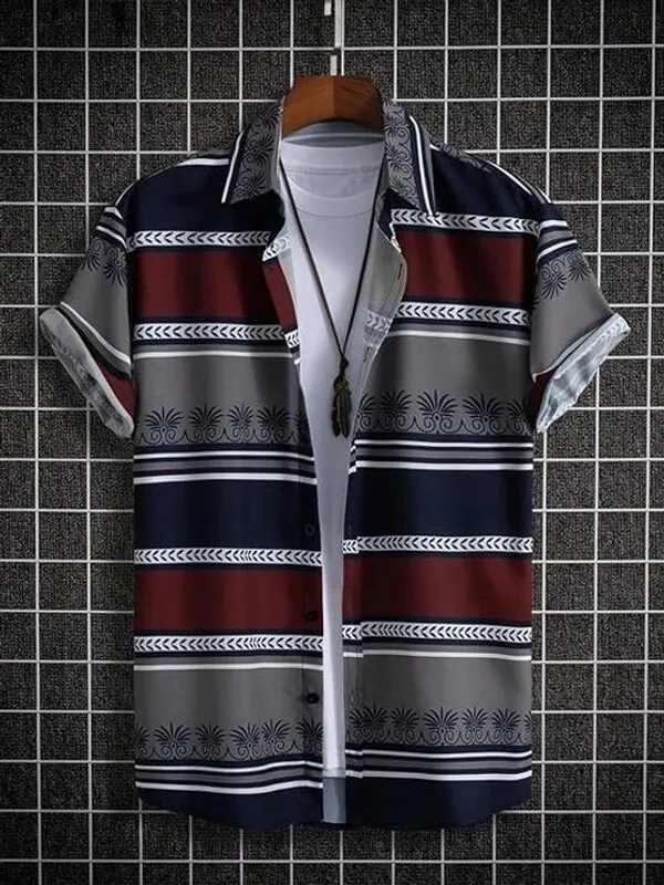 Rebelify_Men�s_Lycra_Blend_Printed_Half_Sleeve_Regular_Fit_Shirt,_Casual_Wear_Shirt_with_Stylish_Spread_Collar