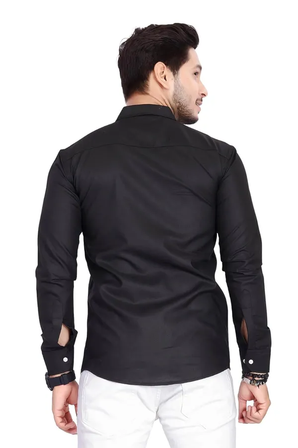 Rebelify_Double_Pocket_Men_Regular_Fit_Solid_Spread_Collar_Casual_Shirt_(X-Large,_Black)