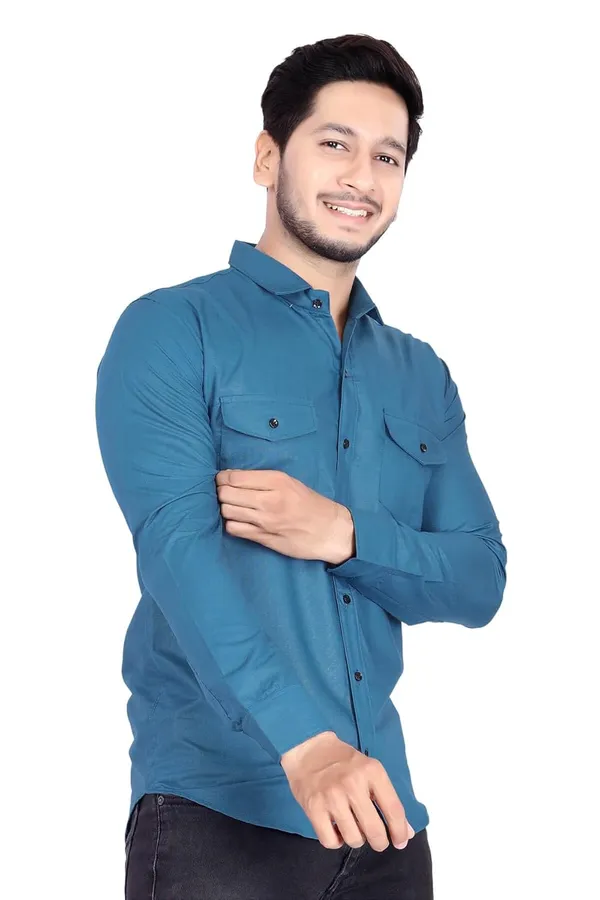 Rebelify_Men's_Cotton_Shirt_with_Pockets_Full_Sleeves_Spread_Collar_Solid_Pattern_Botton_Down_Closure_Regular_Fit_and_Standard_Length