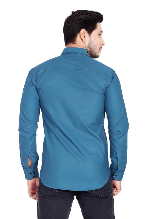 Rebelify_Men's_Cotton_Shirt_with_Pockets_Full_Sleeves_Spread_Collar_Solid_Pattern_Botton_Down_Closure_Regular_Fit_and_Standard_Length