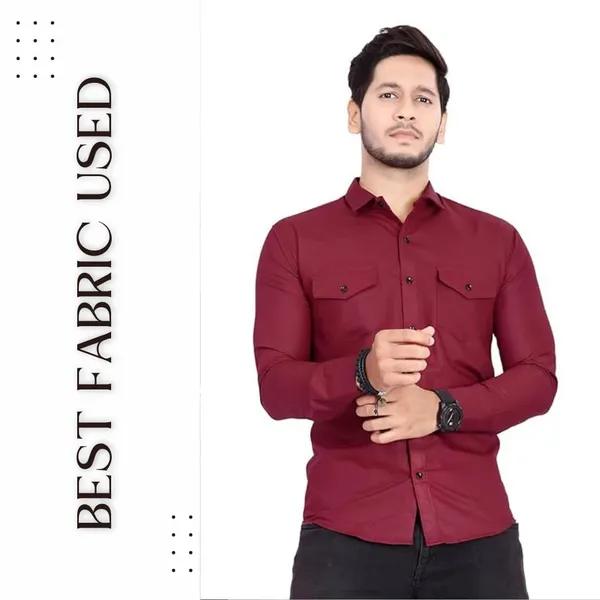 Rebelify_Men's_Cotton_Shirt_with_Pockets_Full_Sleeves_Spread_Collar_Solid_Pattern_Botton_Down_Closure_Regular_Fit_and_Standard_Length_Maroon