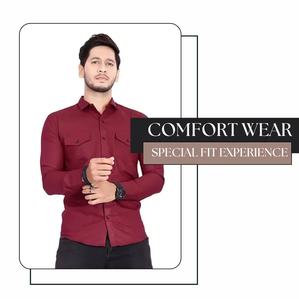 Rebelify_Men's_Cotton_Shirt_with_Pockets_Full_Sleeves_Spread_Collar_Solid_Pattern_Botton_Down_Closure_Regular_Fit_and_Standard_Length_Maroon