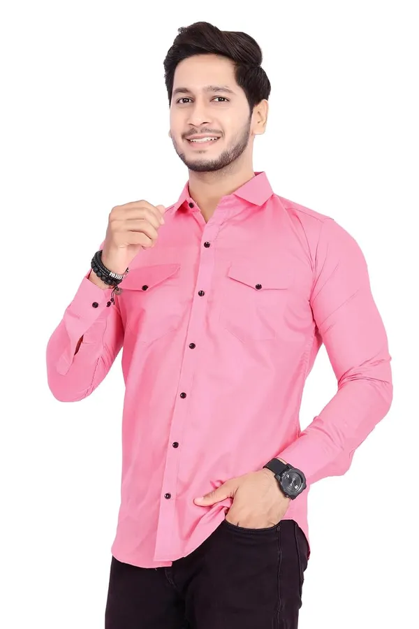 Rebelify_Double_Pocket_Men_Regular_Fit_Solid_Spread_Collar_Casual_Shirt_(X-Large,_Pink)