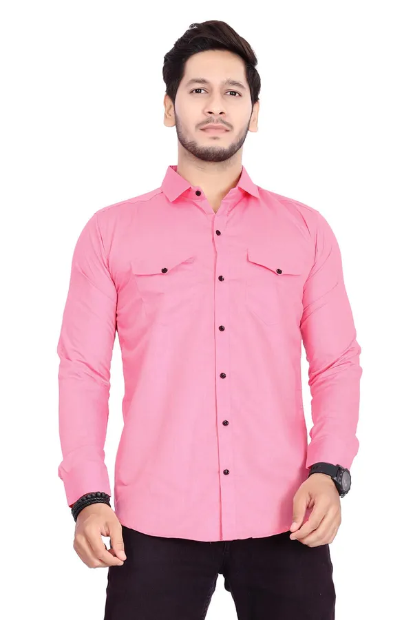 Rebelify_Double_Pocket_Men_Regular_Fit_Solid_Spread_Collar_Casual_Shirt_(X-Large,_Pink)
