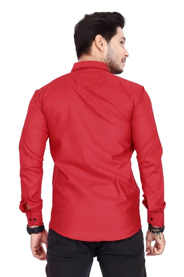 Rebelify_Double_Pocket_Men_Regular_Fit_Solid_Spread_Collar_Casual_Shirt_(X-Large,_Red)
