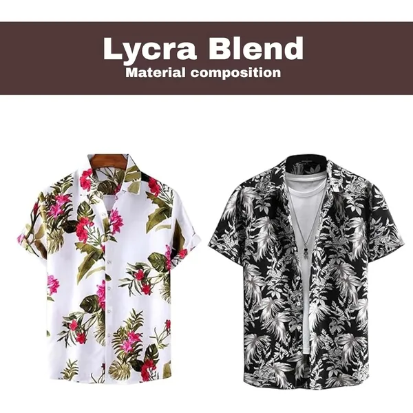Rebelify_Men's_Lycra_Bland_Shirt_with_Half_Sleeves_Button_Down_Closure_Round_Collar_Neck_Printed_Pattern_Relaxed_Fit_and_Standard_Length_Red,_Black